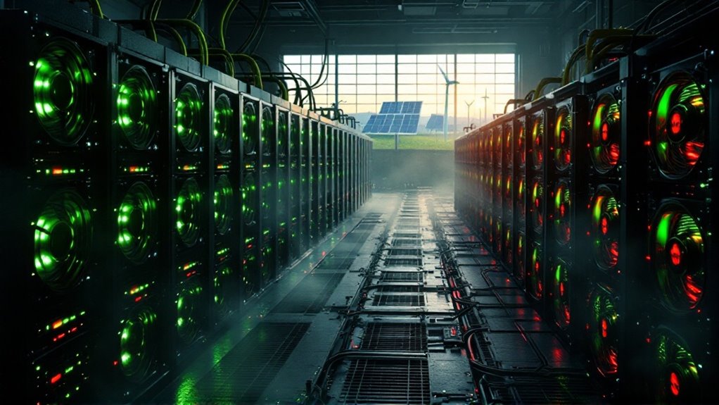 Illustration of energy use in crypto mining
