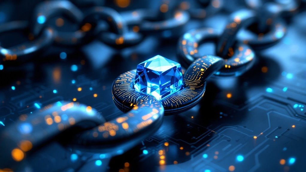 Illustration of blockchain hashing techniques