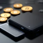 Illustration of a secure cryptocurrency storage device
