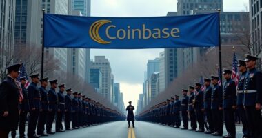 coinbase sponsors military parade