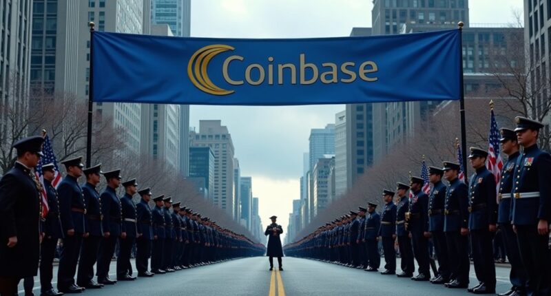 coinbase sponsors military parade